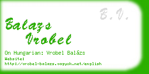 balazs vrobel business card